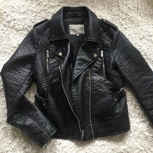 Rachel Roy's Faux Leather Moto Jacket